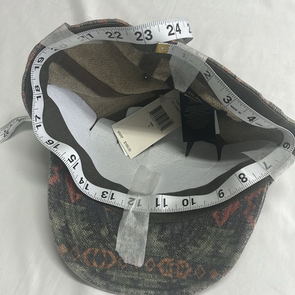 Double RRL Ralph Lauren Pure Linen Southwest Theme Men Hat Size L made in China - Picture 5 of 15